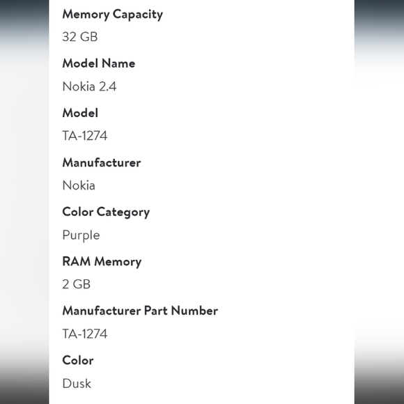 Nokia 2.4 TA-1274 6.5" 32GB Dual-Sim GSM Android Smartphone in Dusk - Picture 13 of 13